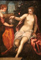 Susanna painting by Jacopo Tintoretto of Venice at National Gallery of Art. Washington, DC.