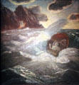 Lord Ullin's Daughter painting by Albert Pinkham Ryder at Smithsonian American Art Museum. Washington, DC.