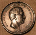 Millard Fillmore silver medal by Joseph Willson at National Portrait Gallery. Washington, DC.