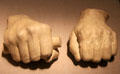Abraham Lincoln hands casting by Leonard Wells Volk at National Portrait Gallery. Washington, DC.