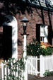 Georgetown house with picket fence. Washington, DC.