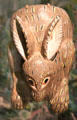 Rabbit mask from Nahua peoples of Mexico at National Museum of the American Indian. Washington, DC.