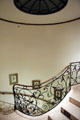 Wrought iron stair railing at Dumbarton Oaks. Washington, DC.