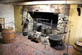 Cooking fireplace at Old Stone House. Washington, DC.