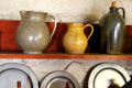 Ceramic pitchers at Old Stone House. Washington, DC.