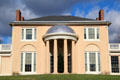 Center Block with portico at Tudor Place. Washington, DC.