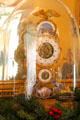 Glass dome enclosed French Empire mantle clock from Paris apartment of Louis XVI at Tudor Place. Washington, DC.