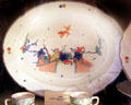 Porcelain serving platter by Coalport, England at Tudor Place. Washington, DC.