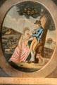 Tinted engraving called Morning over verse to Lavinia after P. Stampa of England at Tudor Place. Washington, DC.