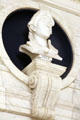 Bust of Nathan Hale in Pennsylvania Foyer at DAR Memorial Continental Hall. Washington, DC.