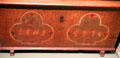 Painted chest made in Pennsylvania at DAR Memorial Continental Hall. Washington, DC.