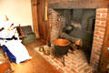New England Great Hall fireplace presented by Wisconsin at DAR Memorial Continental Hall. Washington, DC.