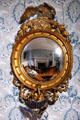 Girandole convex mirror with American eagle from Europe in Virginia period dining room at DAR Memorial Continental Hall. Washington, DC.