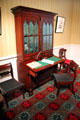 Alabama period parlor with Mahogany desk & bookcase from New York City at DAR Memorial Continental Hall. Washington, DC.