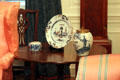 Porcelain pieces in Michigan period library at DAR Memorial Continental Hall. Washington, DC.