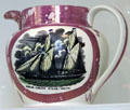 Lusterware pitcher of Noran Creina Steam-Yacth at DAR Memorial Continental Hall Museum. Washington, DC.