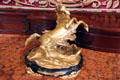 Bronze statuette represents character in children's book written by Isabel Anderson at Anderson House Museum. Washington, DC.