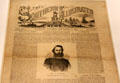 Southern Illustrated News front page featured Confederate general JEB Stuart at Newseum. Washington, DC.