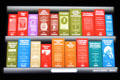 Interactive display of important books regarding rights & government at Newseum. Washington, DC.