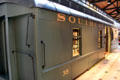 Railway mail car at National Postal Museum. Washington, DC.