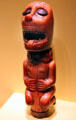 Ivory & stone staff finial by Kongo peoples of Mayombe region of Democratic Republic of the Congo at National Museum of African Art. Washington, DC