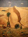 Desert cactus mural by Nicolai Cikovsky at Interior Department. Washington, DC.