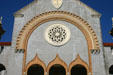 Arches in facade of Memorial Presbyterian Church. St Augustine, FL.