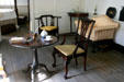 Upstairs of The Oldest House as furnished in early American objects. St Augustine, FL.