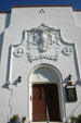 White plaster Sons of Israel synagogue. St Augustine, FL.