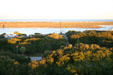 View to sea from top of St. Augustine Lighthouse. St Augustine, FL.