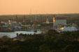 View to downtown St. Augustine from top of Lighthouse. St Augustine, FL.