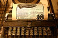 Bennett typewriter with early variation of QWERTY keyboard at Lightner Museum. St Augustine, FL.