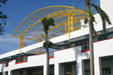 Entrance arches of Museum of Discovery & Science. Fort Lauderdale, FL.