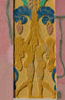 Art Deco relief detail of two women with fruit on Ocean Five Hotel. Miami Beach, FL.