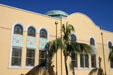 Art Deco reliefs on side of Jewish Museum of Florida. Miami Beach, FL.