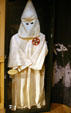 Ku Klux Klan hood in racial intolerance section of Orange County Regional History Center. Orlando, FL.