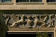 Pair of griffins carve on First National Bank. Orlando, FL.