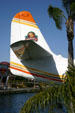 Tail of Grumman Albatross at Universal City Walk. Orlando, FL.