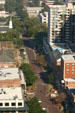 Adams Street semi-mall from above. Tallahassee, FL.
