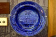 Ceramic plate with painting of train excavated from hotel used in 1830s by legislators & local planters in museum of old State Capitol. Tallahassee, FL.