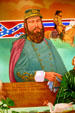 Detail of Five Flags senate mural new State Capitol showing Confederate era. Tallahassee, FL.