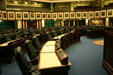 House of Representatives chamber in new State Capitol. Tallahassee, FL.