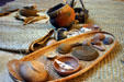 Replicas of native pottery & baskets in council house at San Luis Historic Site. Tallahassee, FL.