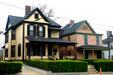 Dr. Martin Luther King Jr. birthplace & 497 Auburn Ave., two houses among many preserved as part of M.L. King Preservation District. Atlanta, GA.