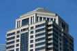 Crown detail of 1100 Peachtree St. NE. Atlanta, GA.