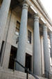 Granite columns of United States Custom House each weighing 15 tons brought from Quincy, ME. Savannah, GA.