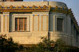 Upper story decorations of Scottish Rite Temple. Savannah, GA.