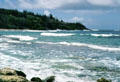 Tide comes in at Maloaa Bay. Kauai, HI.