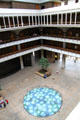 Aquarius mosaic in central courtyard of Hawaii State Capitol. Honolulu, HI.
