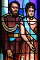 Kamehameha IV & Queen Emma on St. Andrew's Cathedral's Great West Window. Honolulu, HI.